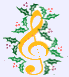 Christmas Treble Clef